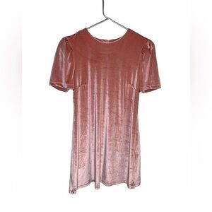 WAYF Where Are You From Keyhole Back Velvet Mini Dress Size Medium